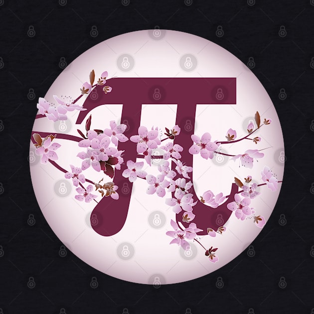 Math Day : Pi Symbol with Floral Pattern by Daily Design